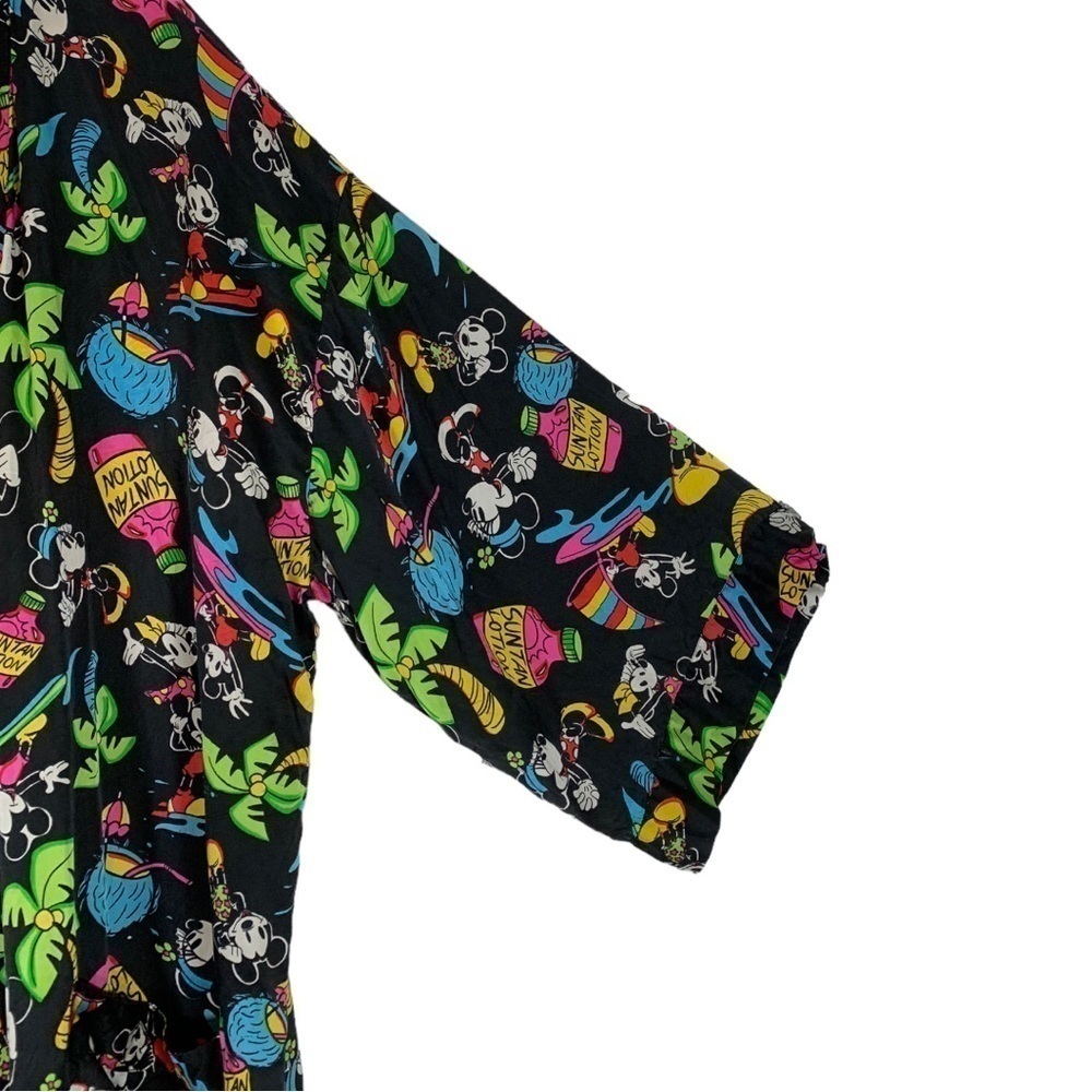 Vintage Disney Mickey And Minnie Mouse Silk Robe Size One Size Fits Most - Picture 4 of 15